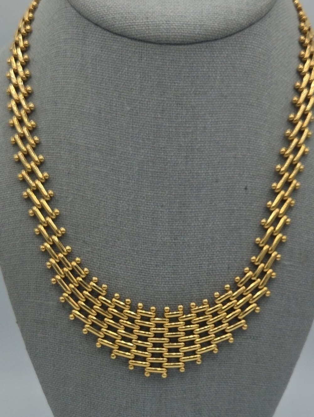 5 for $25! Gold Tone Statement Layered Link Necklace